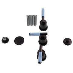 Bidet Faucet, Verona, Three-Handle with Brass Pop-Up in Oil Rubbed Bronze
