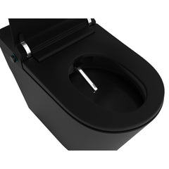 Bidet Toilet, Echo, Elongated, Comfort Height, Floor Mounted, Matte Black