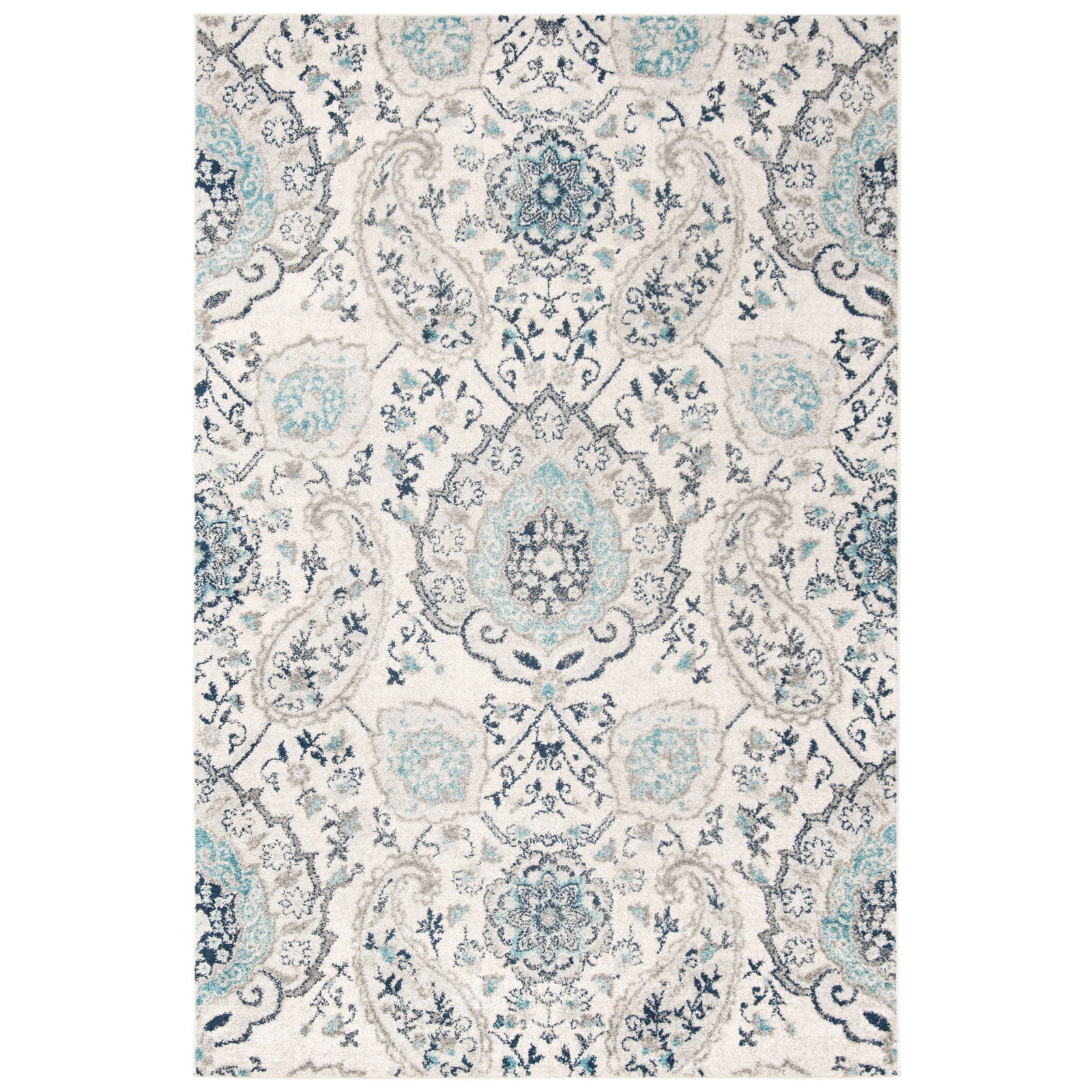 Full rug | the whole rug flat on a plain backdrop, no furniture