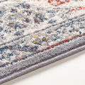 Close up | close-up of the Blackdown rug pile and bound grey edge, showing the low 0.31 inch surface