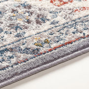 Close up | close-up of the Blackdown rug pile and bound grey edge, showing the low 0.31 inch surface
