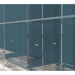 Bookcase, 2 Shelves, Clear Acrylic Frame
