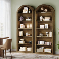 Bookcase, 6 Shelves in Brown Manufactured Wood