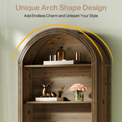 Bookcase, 6 Shelves in Brown Manufactured Wood