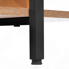 Bookcase, Open Design with Steel Frame and Manufactured Wood Shelves