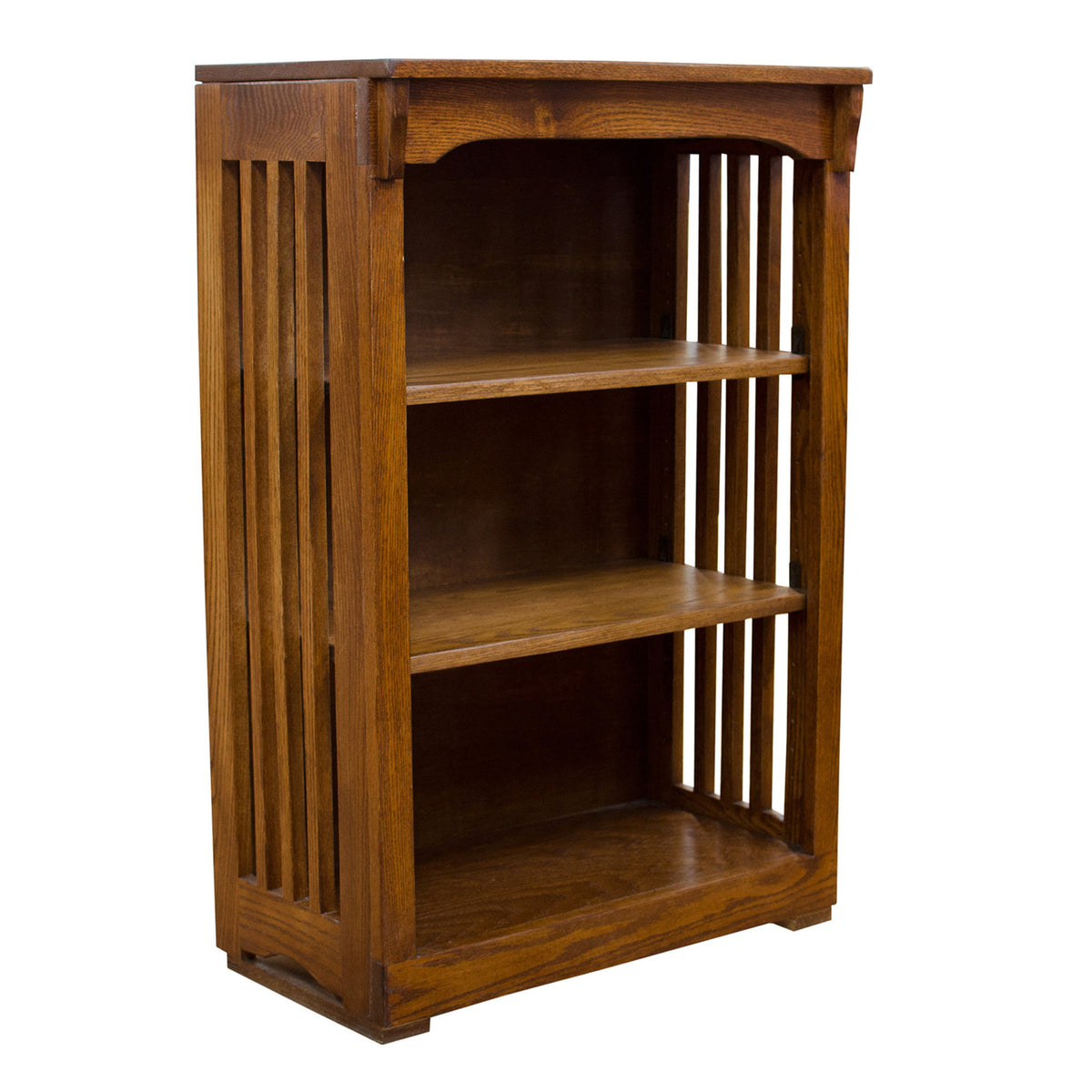 Bookcase, Solid Oak with 2 Adjustable Shelves