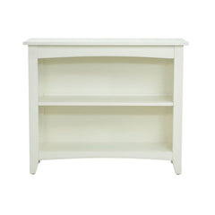 Bookcase with 2 Shelves in Ivory Painted Wood