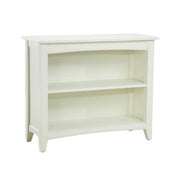 Bookcase with 2 Shelves in Ivory Painted Wood