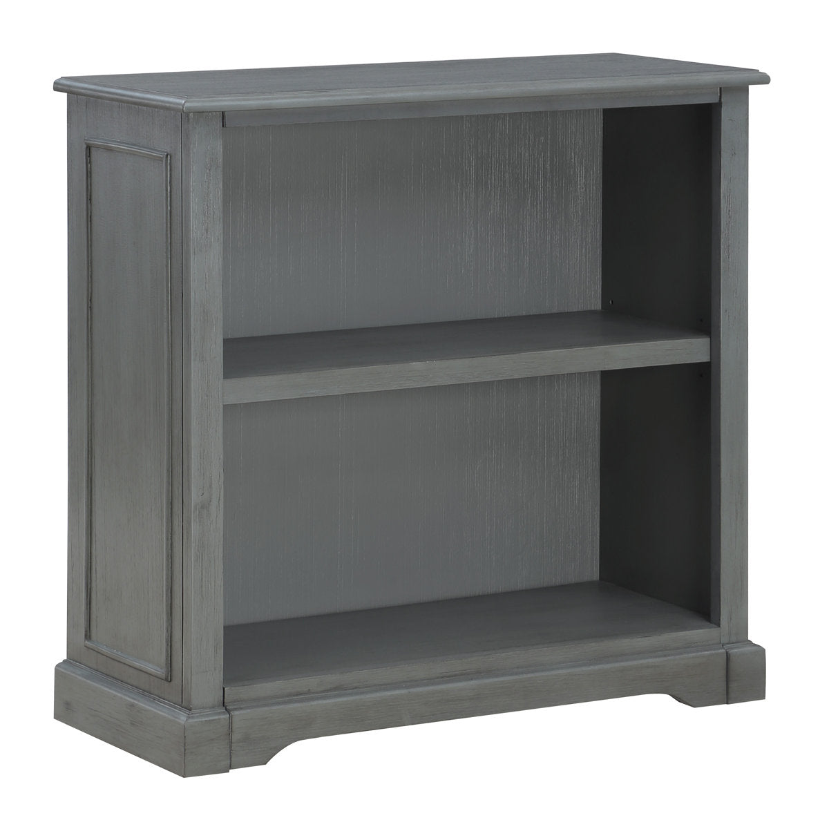 Bookcase with 2 Shelves in Plantation Gray