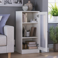 Bookcase with 3 Shelves, Solid Pine, White