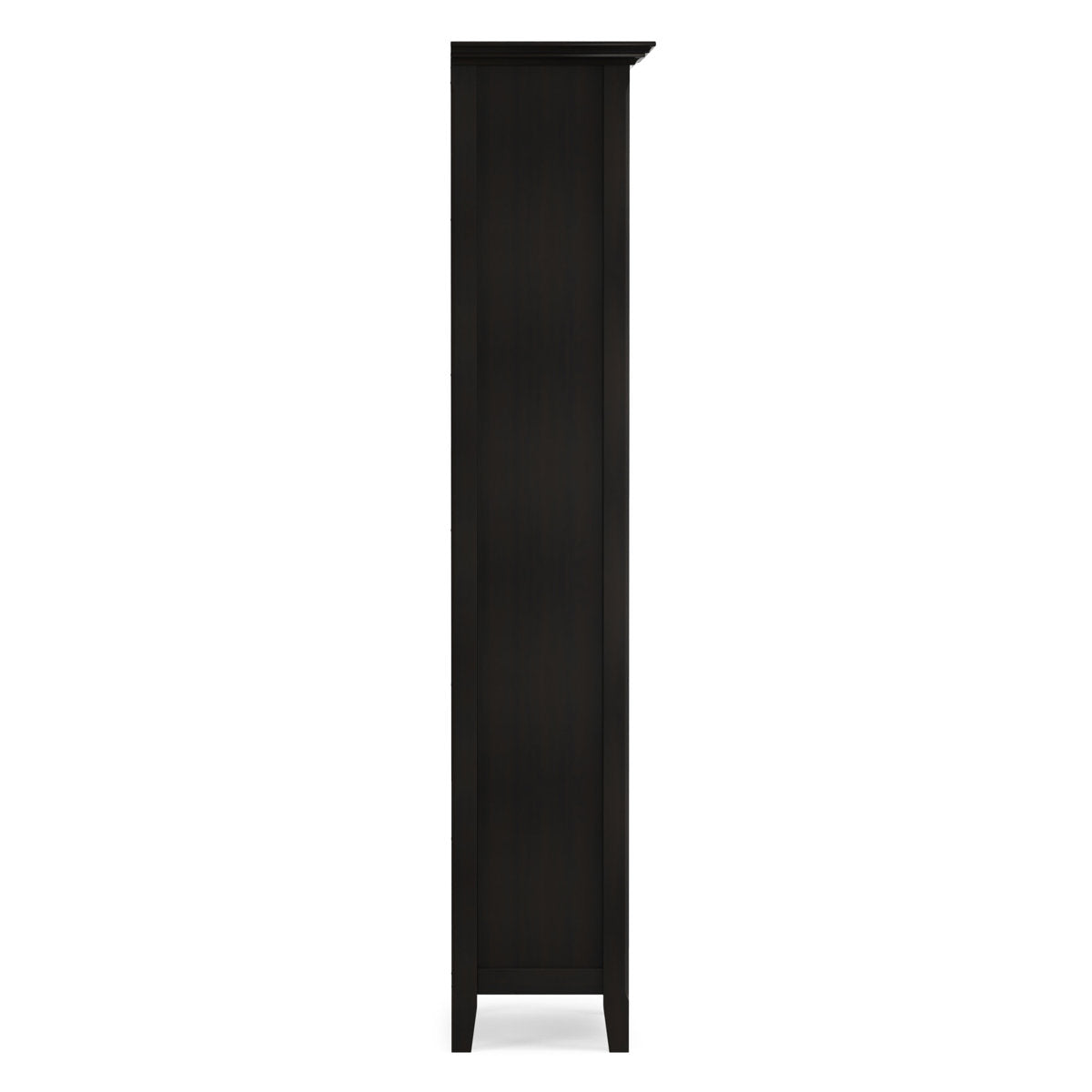 Bookcase with 5 Shelves, 70 in H, Brown Wood