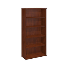 Bookcase with 5 Shelves and Manufactured Wood Frame in Cherry