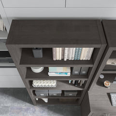 Bookcase with 5 Shelves in Manufactured Wood