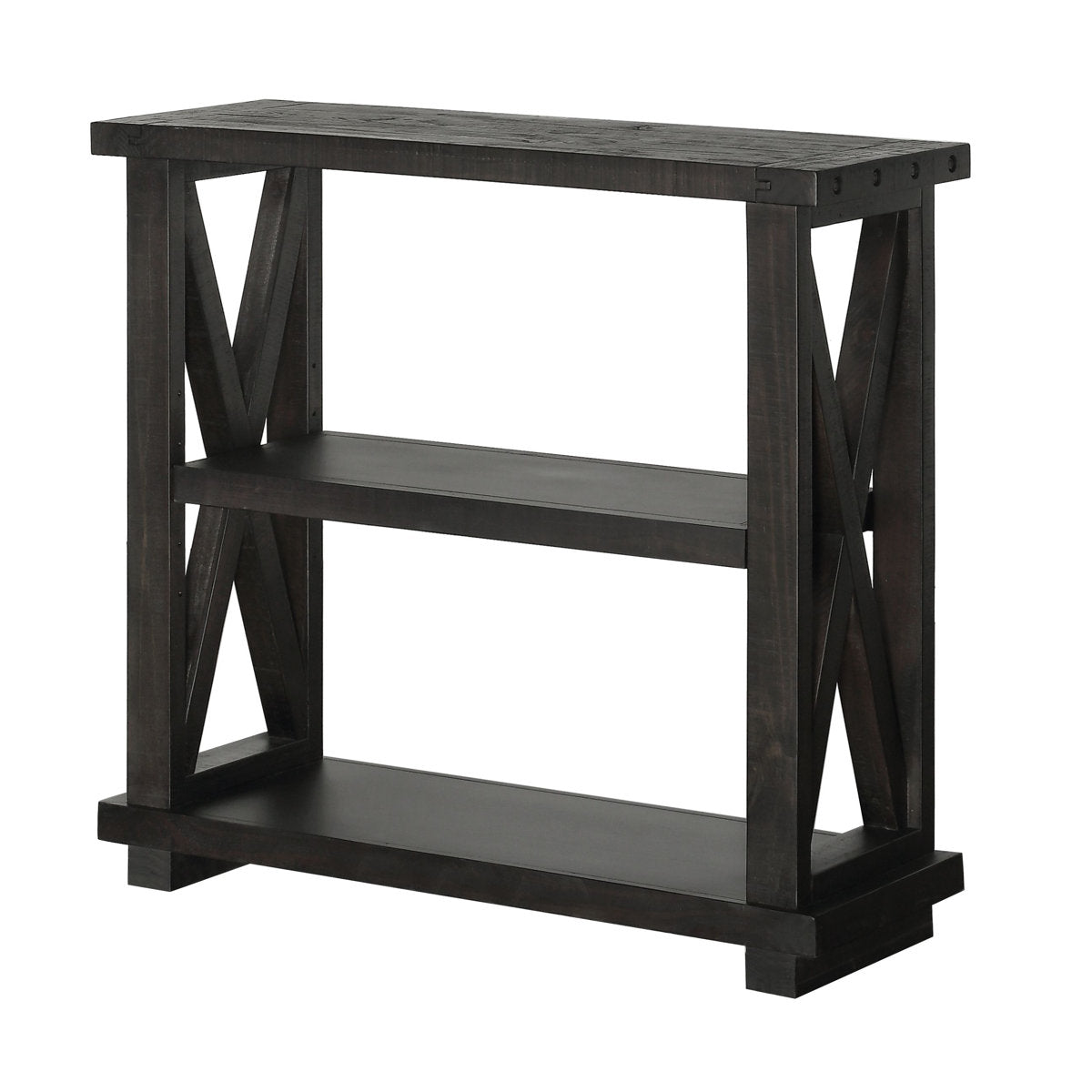 Bookcase with Adjustable Shelves, Solid Pine, 36 in H x 39 in W