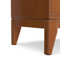 Bookcase with Drawer and Four Shelves, Solid Wood