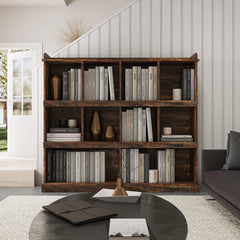Bookcase with Melamine Finish in Espresso Manufactured Wood