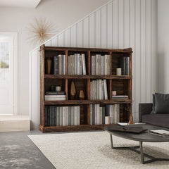 Bookcase with Melamine Finish in Espresso Manufactured Wood