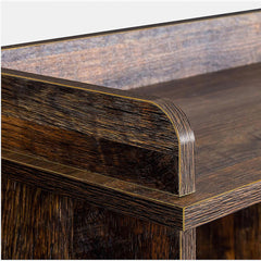 Bookcase with Melamine Finish in Espresso Manufactured Wood