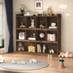 Bookcase with Melamine Finish in Espresso Manufactured Wood
