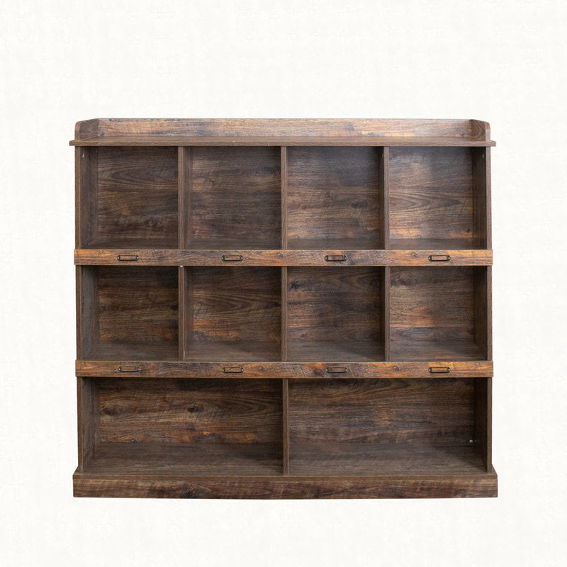 Bookcase with Melamine Finish in Espresso Manufactured Wood