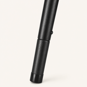 Detail | the telescoping height-adjustable leg and twist-lock swivel mechanism