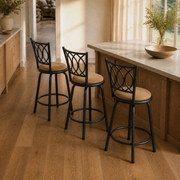 In a room | all three matching stools shown together, the complete set of three sold with this listing