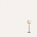 Studio | three-quarter view of the drum shade, pull chains, and round base