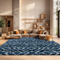 Room | The Bremhaus Artro Geometric Performance Rug in a styled room