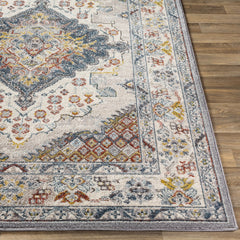 Detail | Close view of the Bremhaus Blackdown Oriental Grey Area Rug