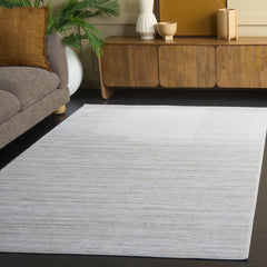 Room | The Bremhaus Dwyfach Stripe Performance Rug in a styled room