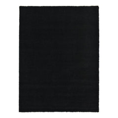 Front | Straight-on view of the Bremhaus Irfon Black Shag Area Rug