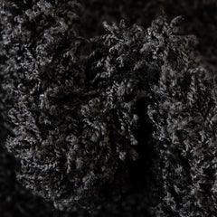 Detail | Close view of the Bremhaus Irfon Black Shag Area Rug