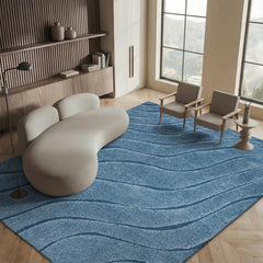 Room | The Bremhaus Lugg Abstract Area Rug in a styled room