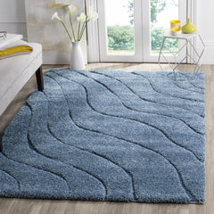 Room | The Bremhaus Lugg Abstract Area Rug in a styled room