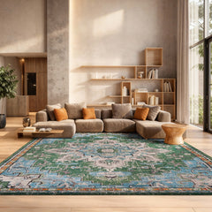 Room | The Bremhaus Onny Oriental Performance Rug in a styled room