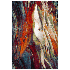 Front | Straight-on view of the Bremhaus Parrett Abstract Performance Rug
