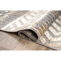 Corner detail | rug corner folded back to show pile height, weave and backing