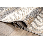 Corner detail | rug corner folded back to show pile height, weave and backing