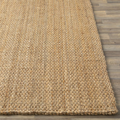 Angle | Three-quarter view of the Bremhaus Quantock Flatweave Jute Area Rug