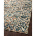 Weave detail | close angle on the distressed medallion pattern and border