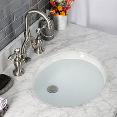 Bridge Bathroom Faucet, Heirloom, Two-Handle 3-Hole in Brushed Nickel