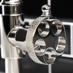 Bridge Bathroom Faucet, Webb, Two-Handle with Push Pop-Up in Polished Nickel