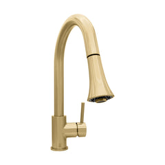 Bridge Kitchen Faucet, Edison, Single Handle, Touch, Champagne Bronze