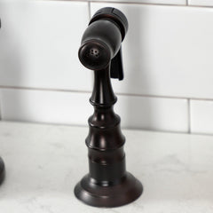 Bridge Kitchen Faucet, English Country, Two-Handle in Oil Rubbed Bronze