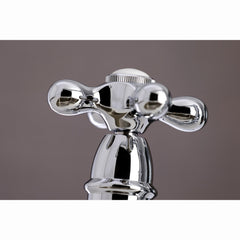 Bridge Kitchen Faucet, Heirloom, Two-Handle with Side Sprayer in Polished Chrome