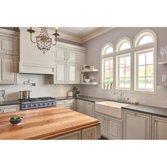 Bridge Kitchen Faucet, Opulence, Two Handle, Side Spray, Chrome