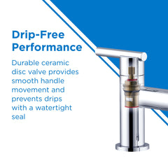 Bridge Kitchen Faucet, Parma, Two Handle, Side Spray, Stainless Steel