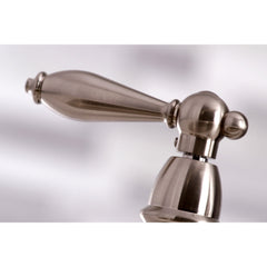 Bridge Kitchen Faucet, Tulare, Two-Handle with Side Sprayer in Brushed Nickel