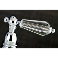 Bridge Kitchen Faucet, Wilshire, Two-Handle 4-Hole in Polished Chrome