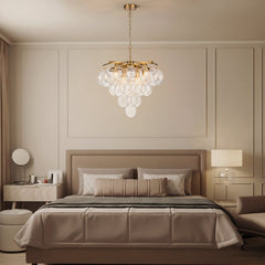 Bubble Chandelier, 8 Lights, Brushed Gold with Clear Glass